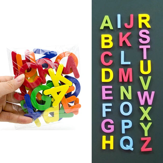 Magnetic Foam Alphabet Letters – Colorful Letter Set for Early Language Play