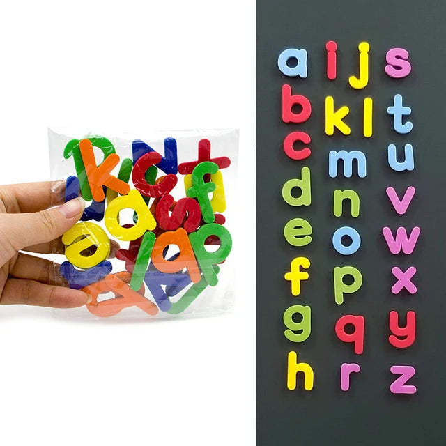 Magnetic Foam Alphabet Letters – Colorful Letter Set for Early Language Play