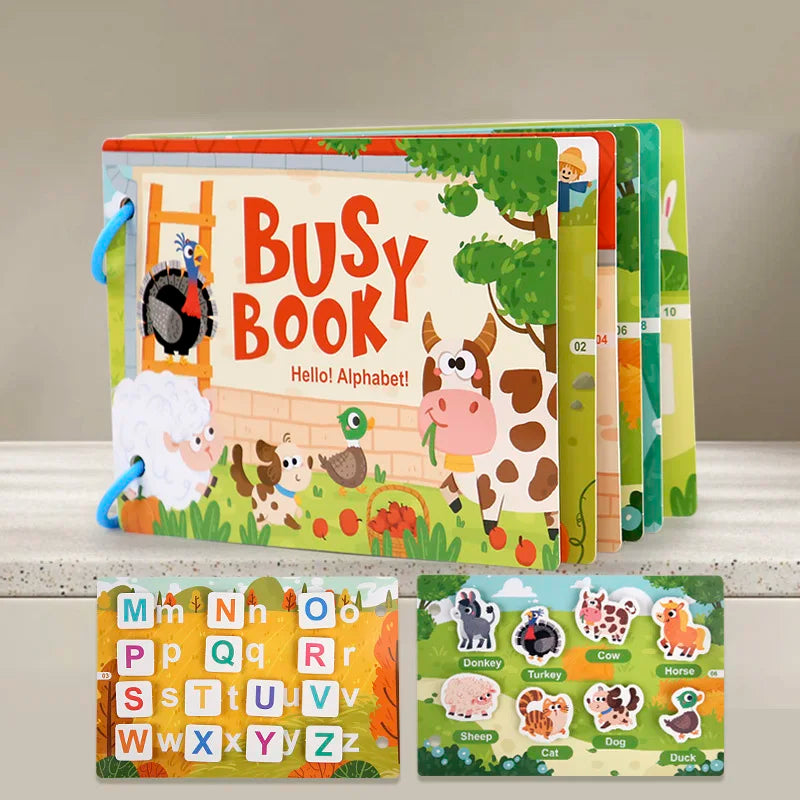 My First Montessori Quiet Book – Matching & Learning for Ages 2–3