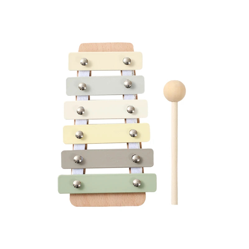 Montessori Wooden Xylophone & Beads – Musical Toy for Toddlers