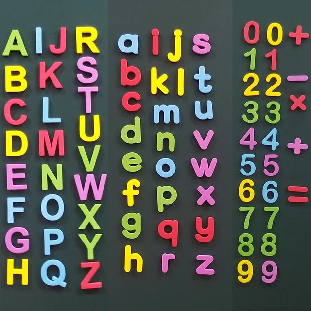 Magnetic Foam Alphabet Letters – Colorful Letter Set for Early Language Play