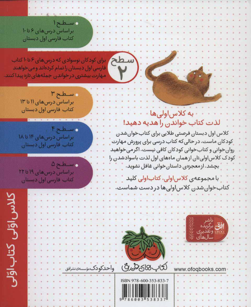 First class, first book: Where is the cat?كلاس اولی كتاب اولی 6 (گربه ریزه كو ؟) سطح دو