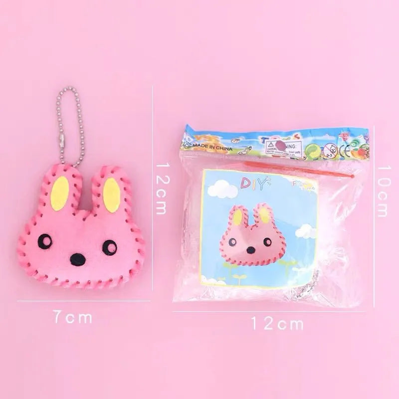 DIY Keychain & Mini Bag Craft Kit – 10-Piece Creative Sewing Set