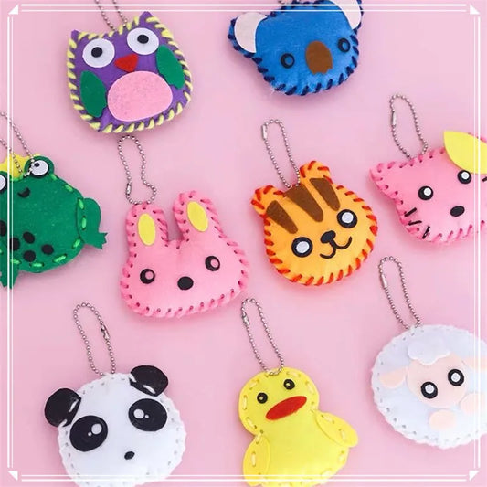 DIY Keychain & Mini Bag Craft Kit – 10-Piece Creative Sewing Set