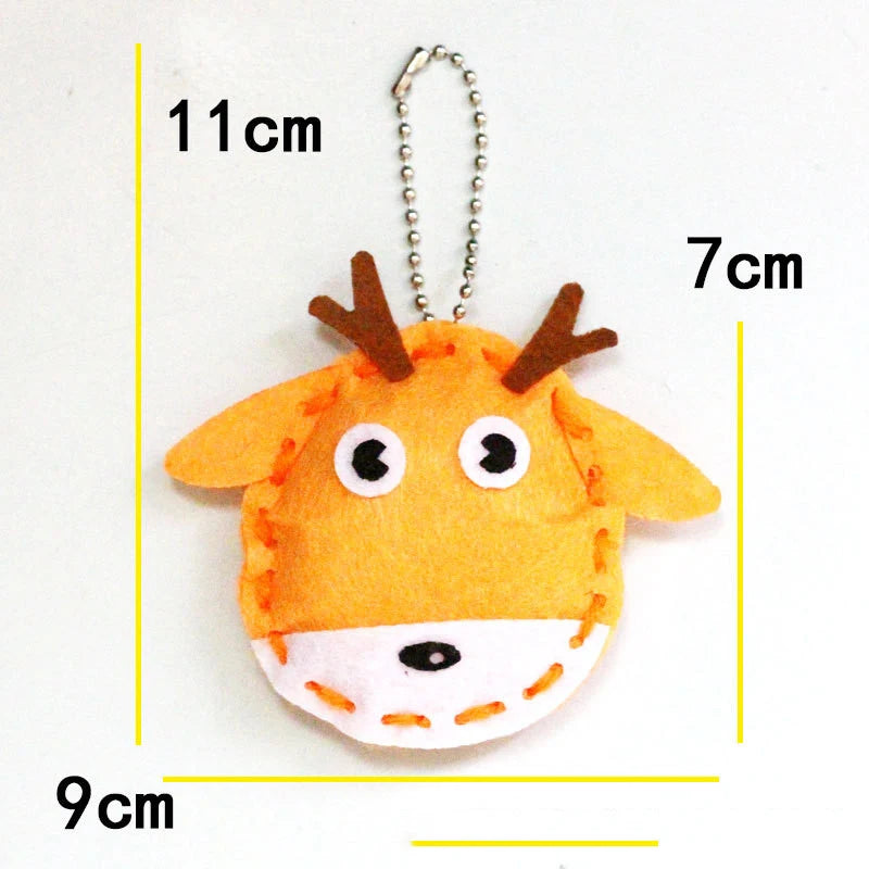 DIY Keychain & Mini Bag Craft Kit – 10-Piece Creative Sewing Set