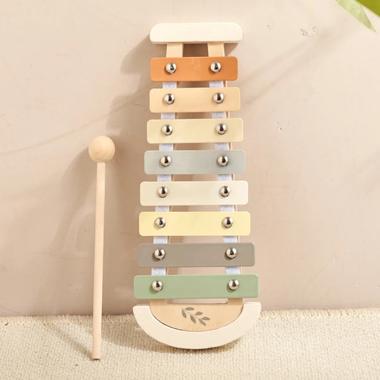 Montessori Wooden Xylophone & Beads – Musical Toy for Toddlers