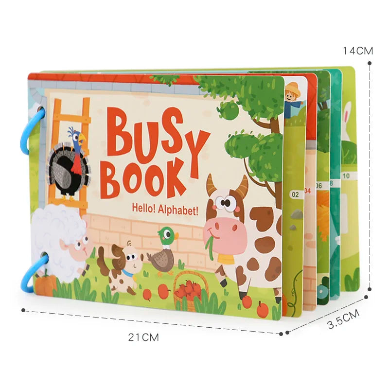 My First Montessori Quiet Book – Matching & Learning for Ages 2–3