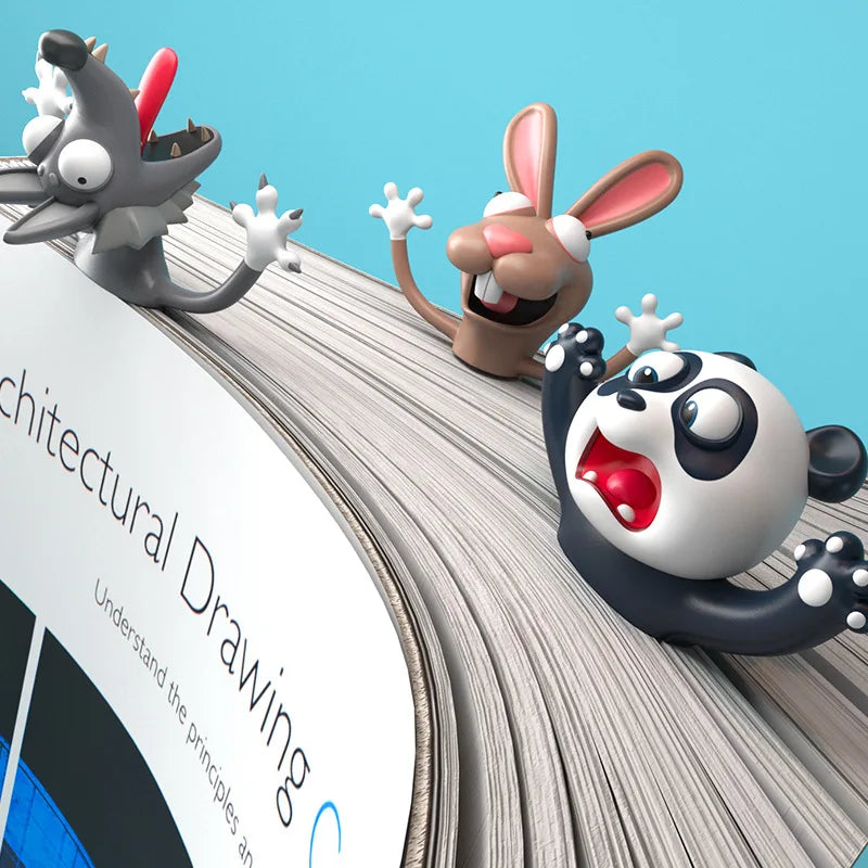 3D Animal Bookmark – Playful Reading Companion for Kids