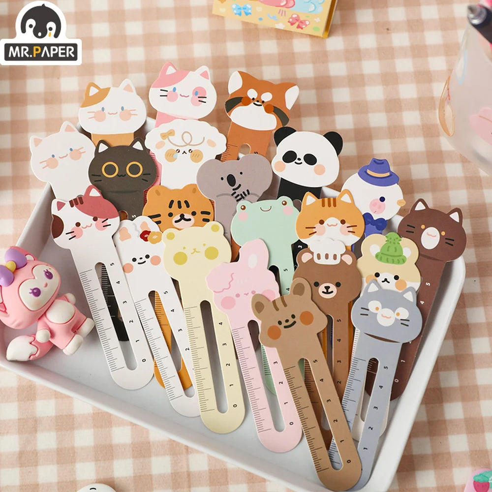 Animal Bookmark Set – 30-Piece Collection of Bears, Kittens & More