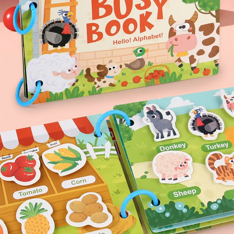 My First Montessori Quiet Book – Matching & Learning for Ages 2–3