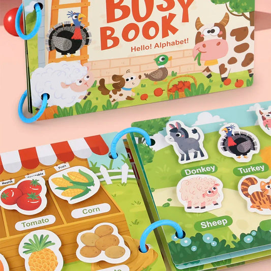 My First Montessori Quiet Book – Matching & Learning for Ages 2–3