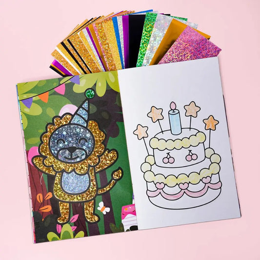Foil Art & Transfer Painting Kit – Mini Coloring Book for Creative Play
