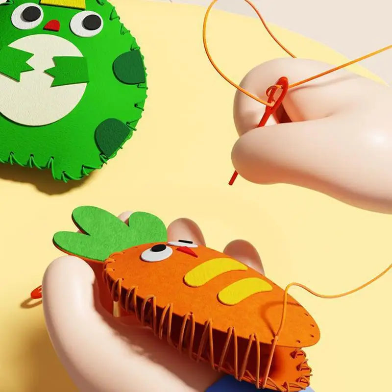 DIY Felt Animal Sewing Kit – Beginner Craft Set for Kids