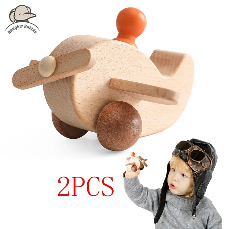 Montessori Wooden Train – Rolling Number Toy for Early Learning