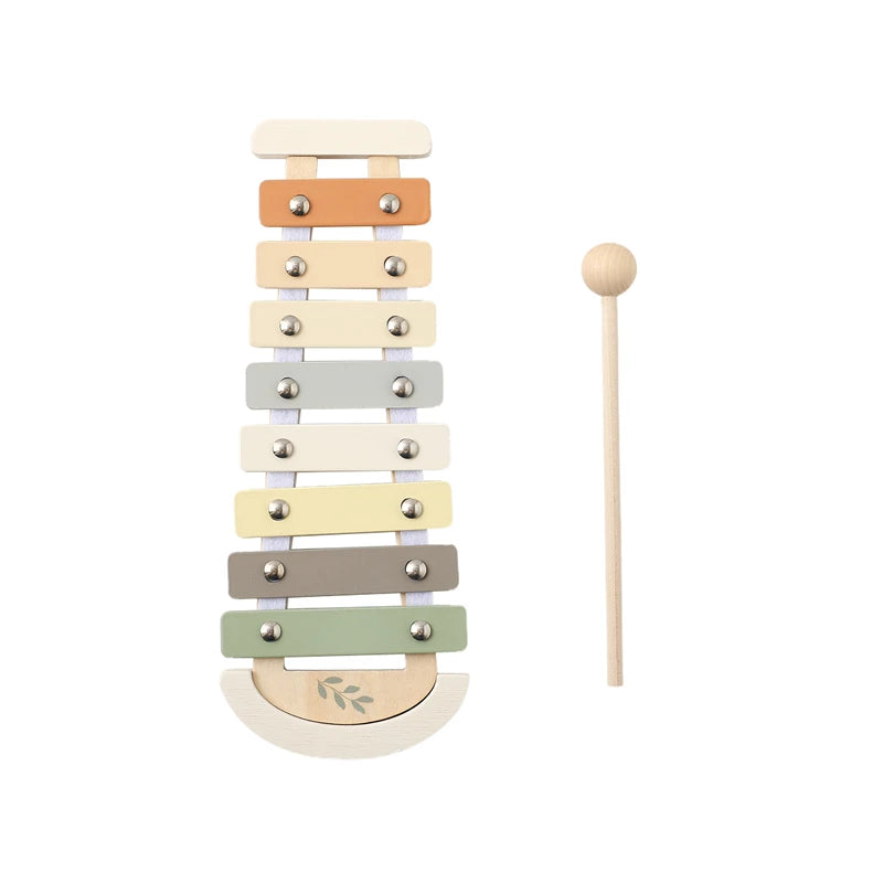 Montessori Wooden Xylophone & Beads – Musical Toy for Toddlers