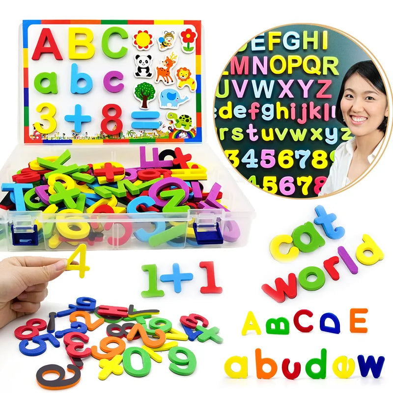 Magnetic Foam Alphabet Letters – Colorful Letter Set for Early Language Play